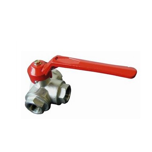 2-Wegehahn Messing vernickelt