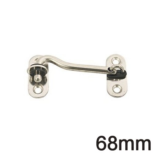 Sturmhaken Türhaken Edelstahl 68x40