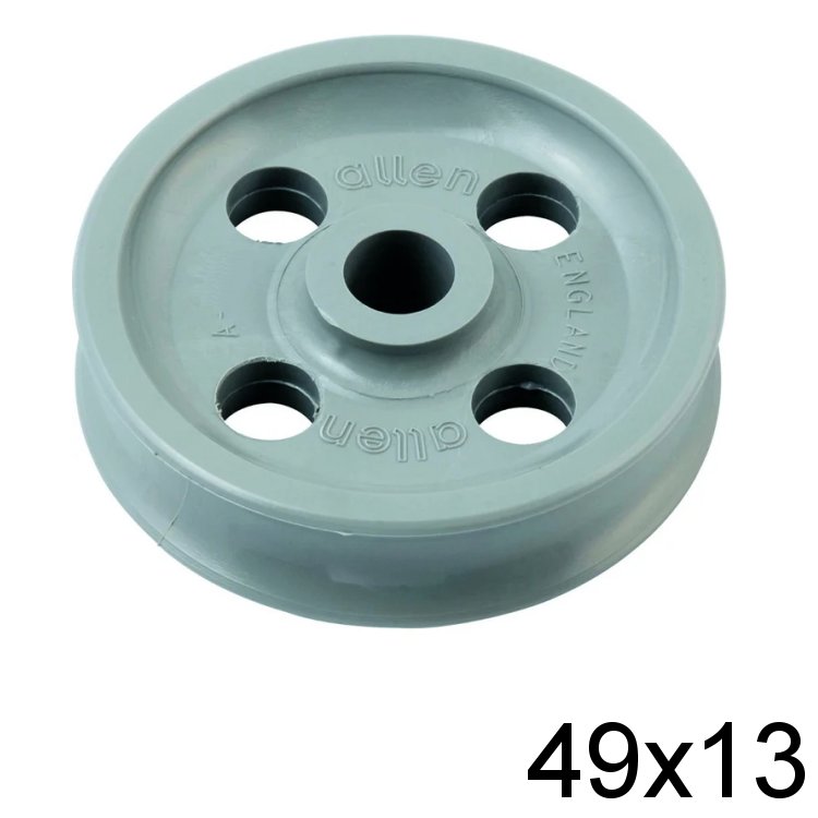 Holt Allen Seilscheibe Acetal 49 x 13 gelocht HA 216