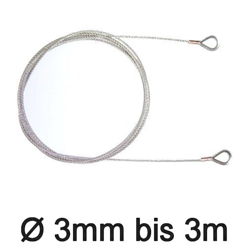 Trapez-Wante mit Kauschen 3mm flex bis 3m