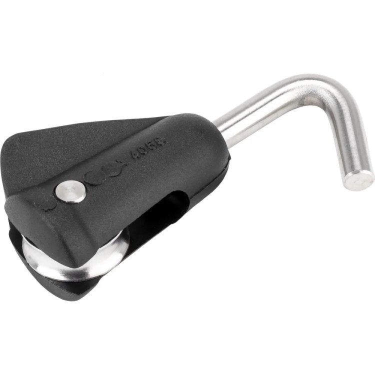 Holt Allen Block 1fach mit Haken 2-3mm Draht HA 4068 schwarz