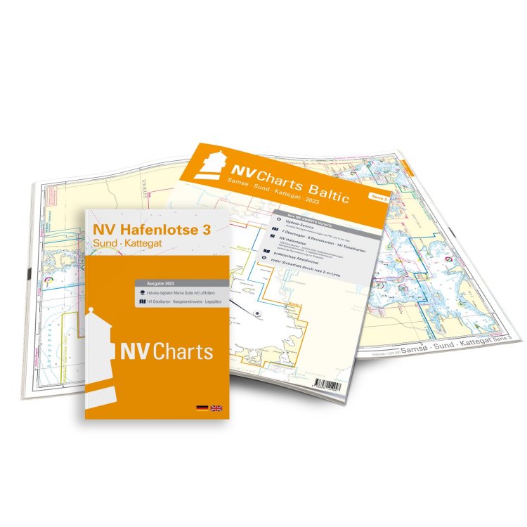 Kartenkoffer Sportbootschifffahrtskarten Kattegat Serie 1-3 & 5 Atlas