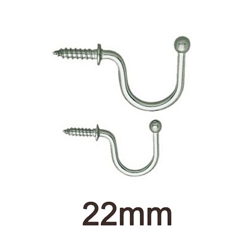 Tassenhaken gerade 22mm