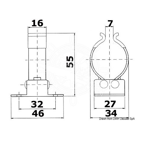 Rohrklemme Edelstahl 30-35mm