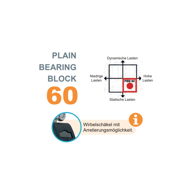 Selden Block 1fach mit Unterbügel 12mm 406-001-002