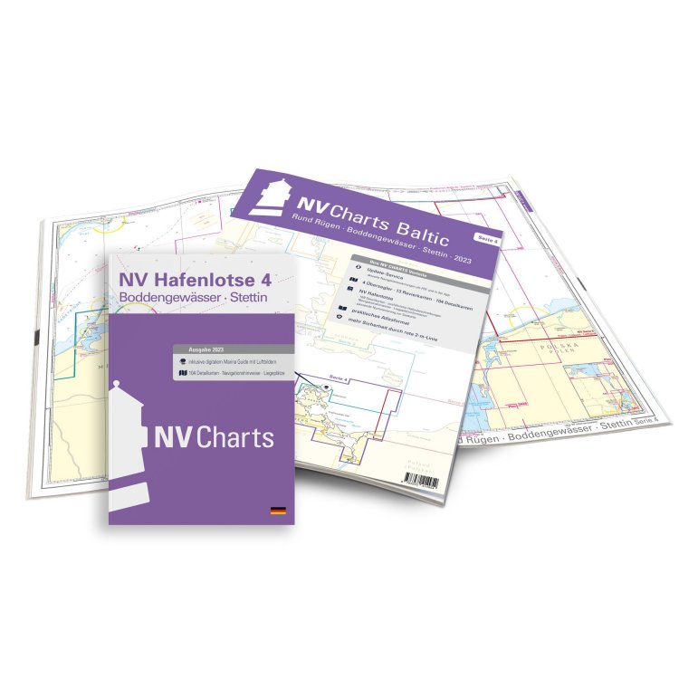 Kartenkoffer Sportbootschifffahrtskarten Ostsee Serie 1-4 Atlas
