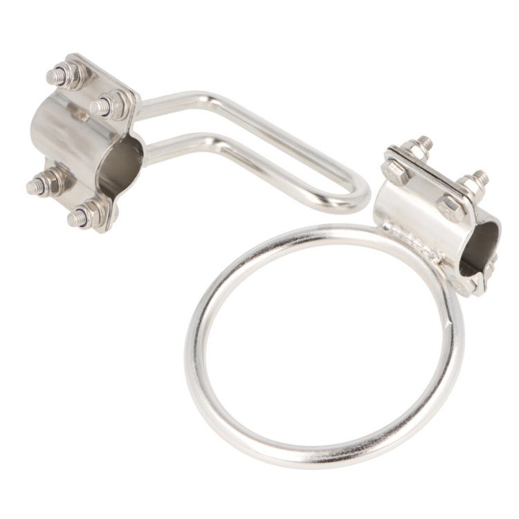 Spinnakerbaumhalter Set Ring- und L-Halterung