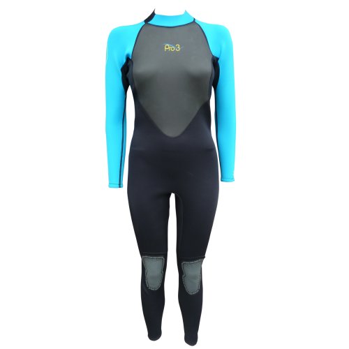 Neopren-Anzug Damen schwarz / blau