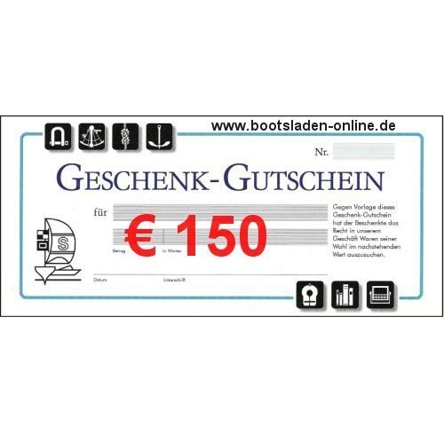 Geschenkgutschein € 150