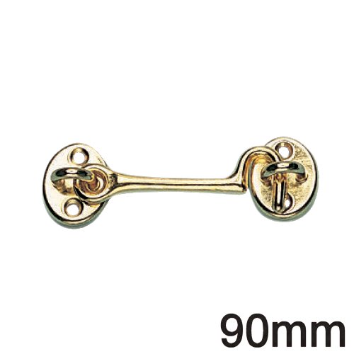 Sturmhaken Türhaken Messing 90