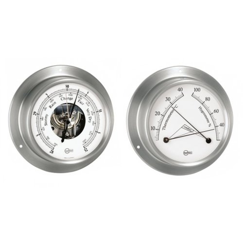 Barigo Sky weiß 2-er Set Barometer + Comfortmeter