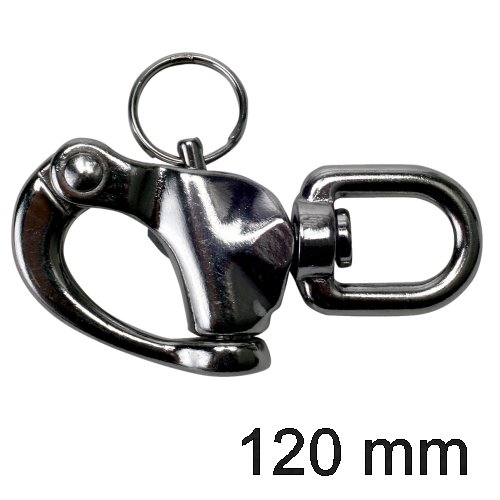 Schnappschäkel mit Wirbelauge 120mm