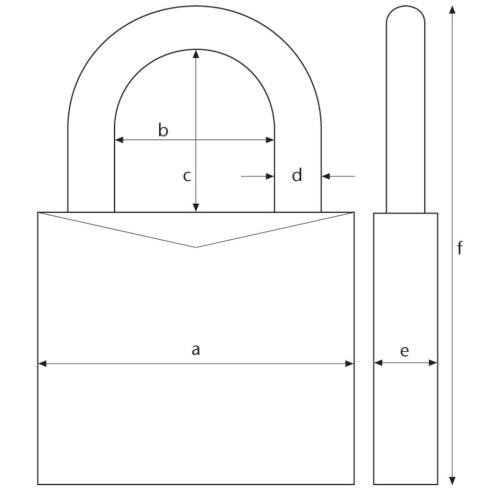 ABUS Vorhängeschloss Marine 50