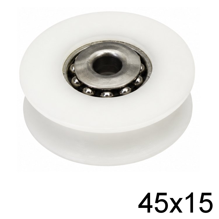 Seilscheibe Delrin® weiß 45 x 15