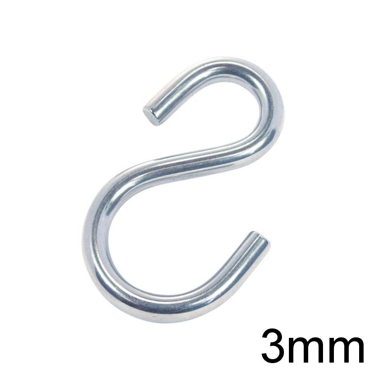 S-Haken asymmetrisch  3mm