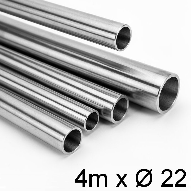 Niro-Rohr 4m x 22x1,5mm