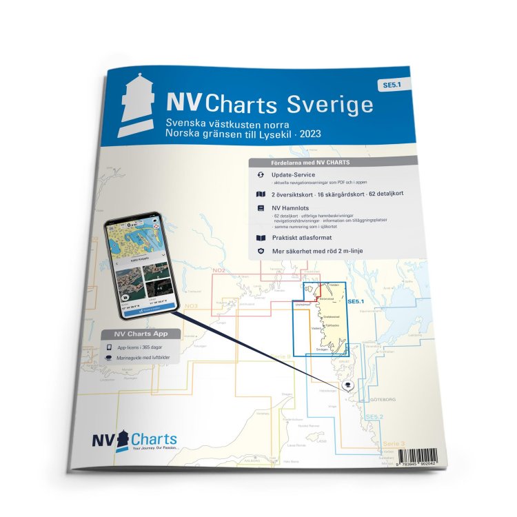 Sportschifffahrtskarten See Serie SE 5.1 Atlas (gebunden 30x42cm)