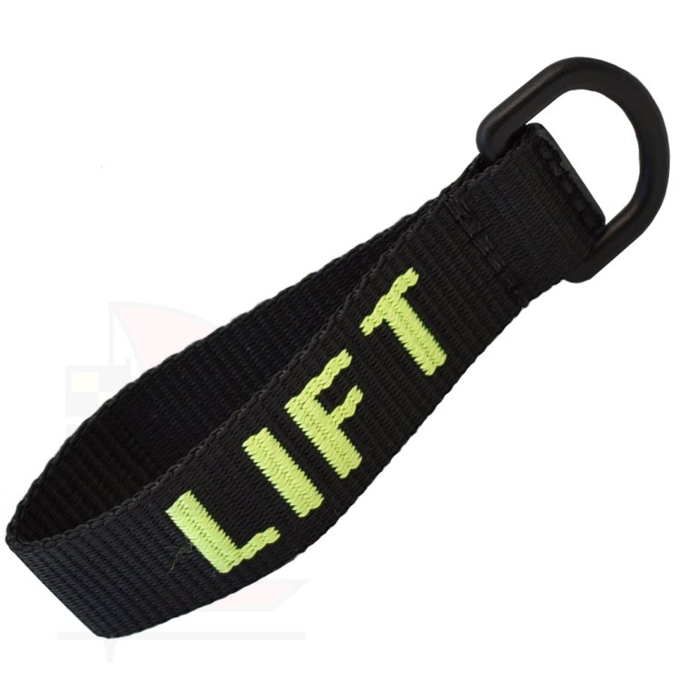 Schlüsselanhänger Gurtband schwarz
