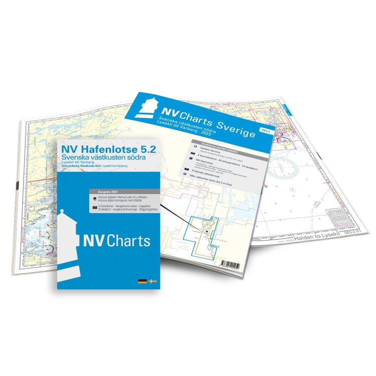 Kartenkoffer Sportbootschifffahrtskarten Kattegat Serie 1-3 & 5 Atlas