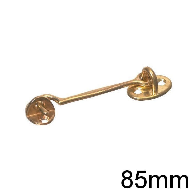 Sturmhaken Türhaken Messing 85