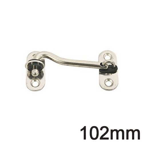 Sturmhaken Türhaken Edelstahl 102x40